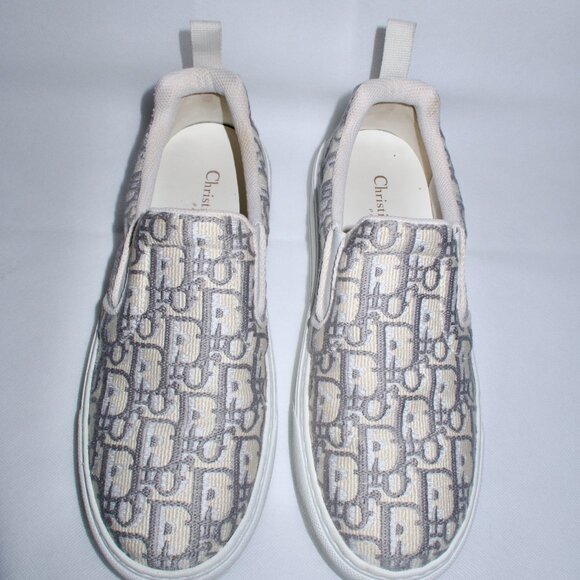 DIOR Solar Slip-On Sneaker 'Dior Oblique - Grey Stone' (IT/EU 39, US 9) - Picture 4 of 16